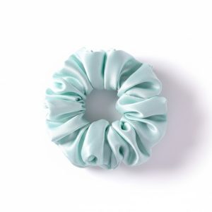 Scrunchie de Satín - Color Verde Menta Brillante