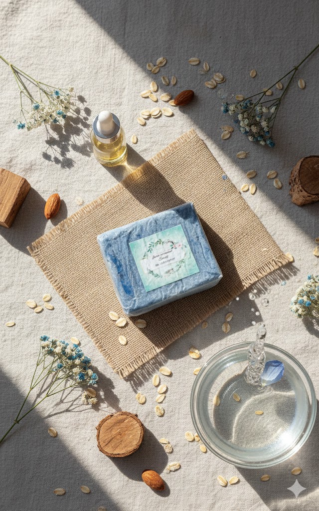 Jabón Artesanal Sanly - Cuidado Natural (Edición Blue) - Imagen 2