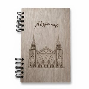 Agenda de Madera Grabada Láser "Abejorral" - Encuadernación Artesanal Premium
